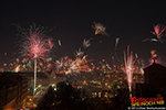 Neujahrsfeuerwerk in Berlin-Mitte