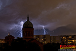 Gewitter beim Michaelkirchplatz in Berlin-Mitte